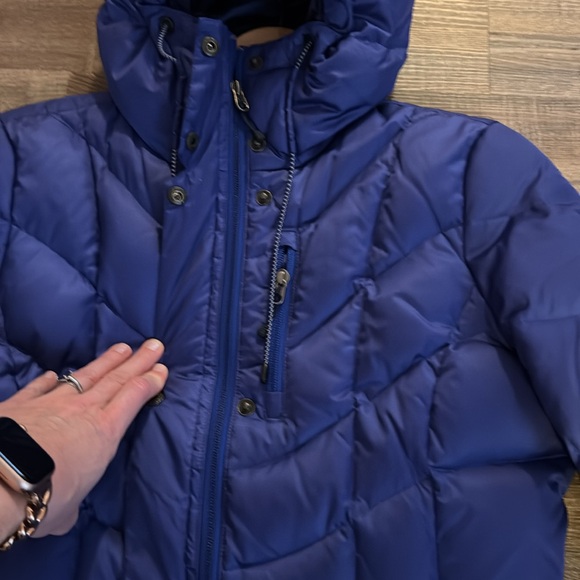 Lands’ End full length down puffer coat sz XS 2-4 - Picture 6 of 11